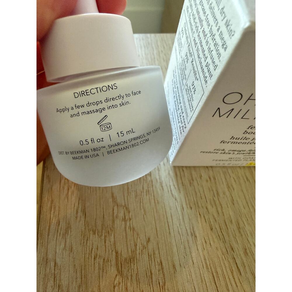 $29 New Beekman 1802 OH! Mega Milky Oil Fermented Barrier Boosting Facial Oil - Picture 3 of 7